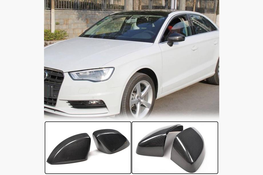 Audi A3 2012–2020 Kryty zrkadiel Replacement Style (Karbon) V2 Fotografia 1