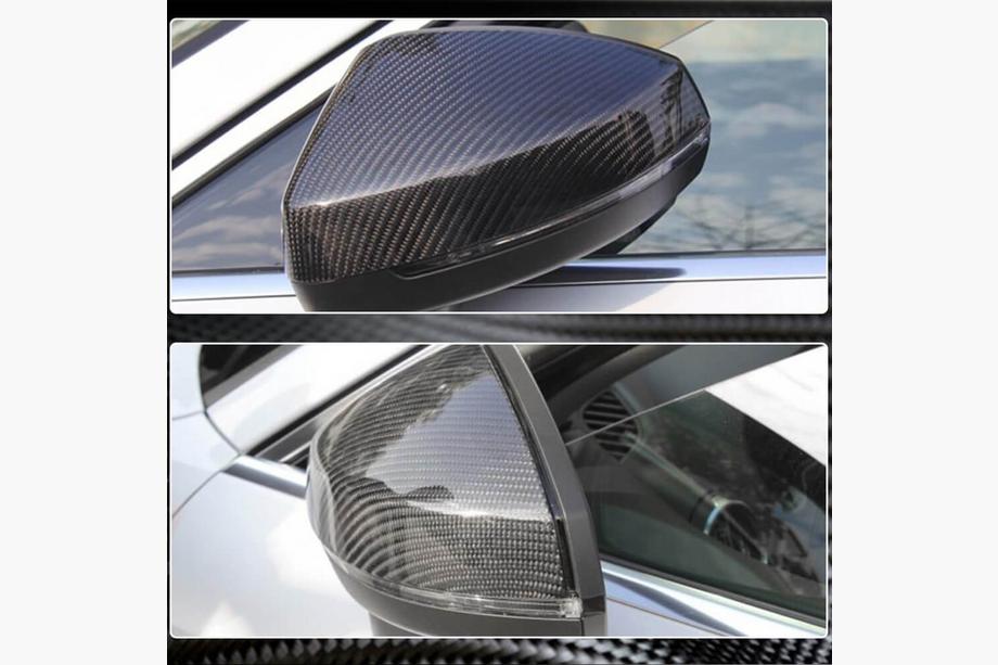 Audi A3 2012–2020 Kryty zrkadiel Replacement Style (Karbon) V2 Fotografia 3