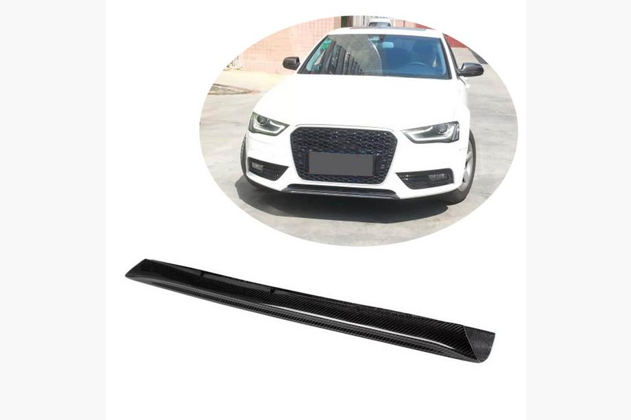 Audi A4 B8 2007–2015 Predný lip spojler na nárazník (pre Base 2011-2015, karbón) Image