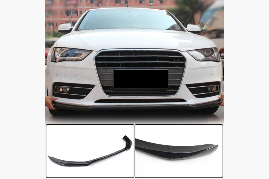 Audi A4 B8 2007–2015 Predný nárazníkový lip Lip (pre Base 2011-2015, karbón) Image