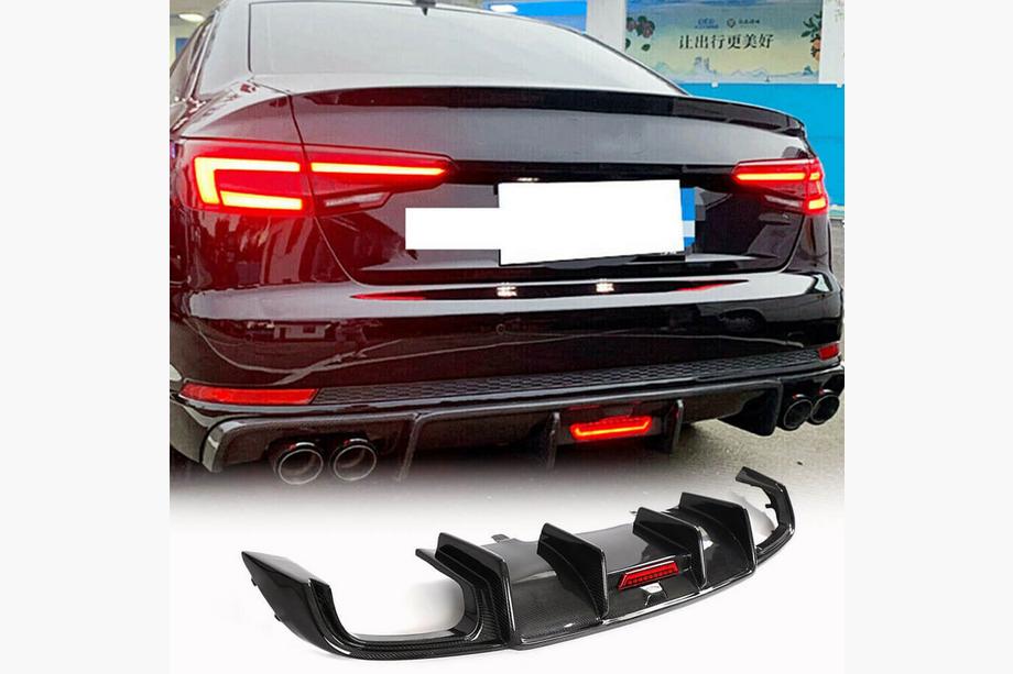 Audi A4 B9 2015–2024 Difúzor zadného nárazníka (pre Base Sedan 2015-2019, Carbon) Image
