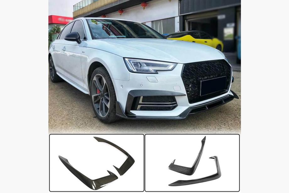 Audi A4 B9 2015–2024 Kryty hmlových svetiel V2 (pre S-Line Sedan 2015-2019, karbón) Image