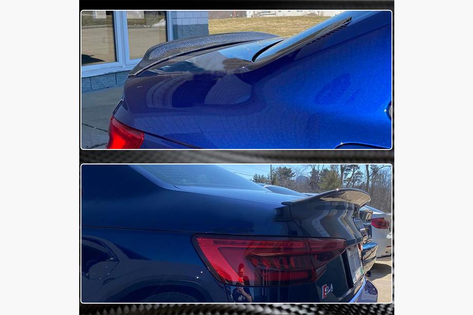 Audi A4 B9 2015–2024 Spojler V3 (pre Sedan, karbón) Fotografia 5