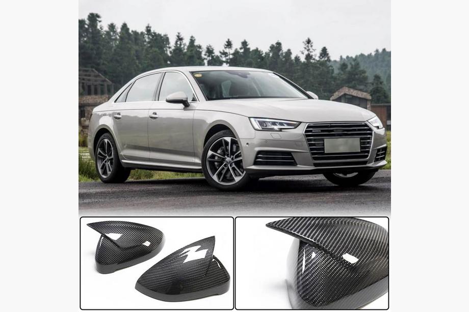 Audi A4 B9 2015–2024 Kryty zrkadiel pár LHD náhrada (Carbon) V2 Image