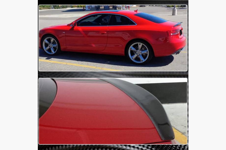 Audi A5 2007–2015 Spojler V5 (pre Coupe, karbón) Fotografia 4