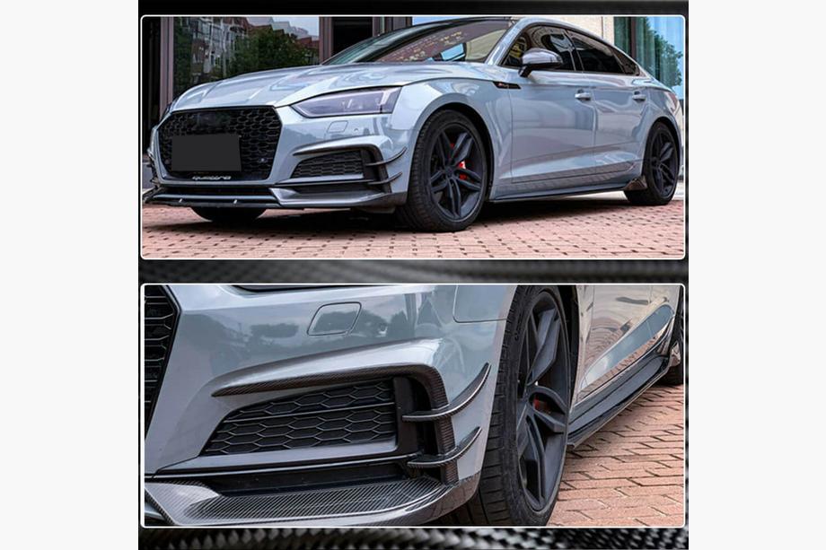 Audi A5 2016–2025 Bočné prahy 2016-2020 V2 (pre Sportback, karbón) Fotografia 5