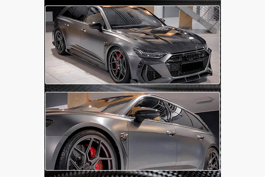 Audi A6 C8 2018–2025 Kryty zrkadiel V3 (Karbon) Fotografia 4