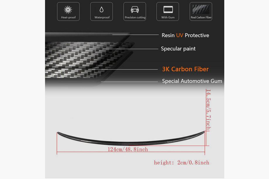 Audi A6 C7 2011–2017 Lip spoiler V3 (Karbon) Fotografia 5
