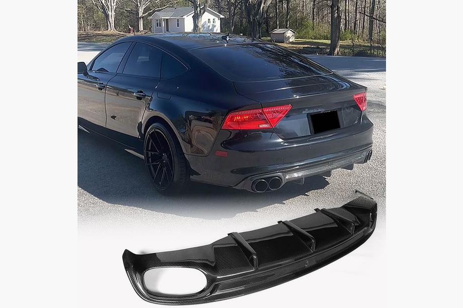 Audi A7 2010–2018 Difúzor zadného nárazníka V2 (pre S-Line, 2010-2014, karbón) Image