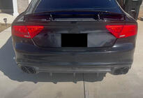 Audi A7 2010–2018 Difúzor zadného nárazníka V1 (pre S-Line, 2010-2014, plast) fotografia 6