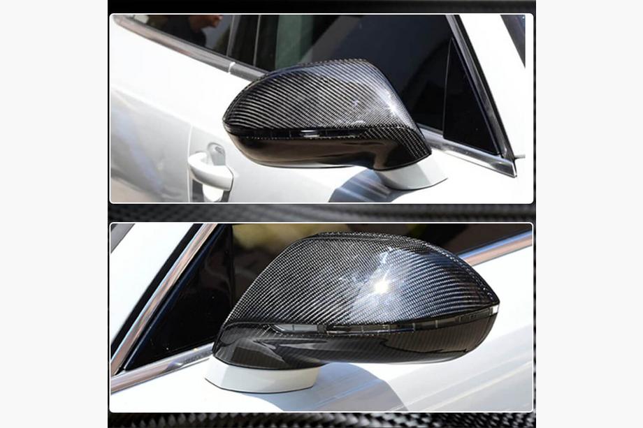 Audi A7 2010–2018 Výmena krytov bočných zrkadiel, pár (Carbon) V2 Fotografia 5