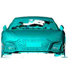 Audi R8 2015– Lip spojler predného nárazníka V1 (2023+, karbón) fotografia 3