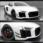 Audi R8 2015– Nárazníkové lišty na predný nárazník V3 (2015-2020, Carbon) fotografia 5