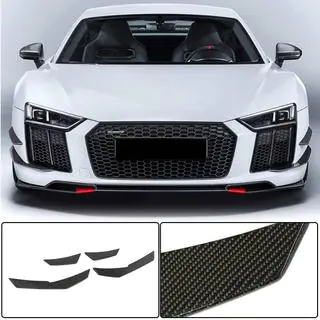 Nárazníkové lišty na predný nárazník V3 (2015-2020, Carbon)