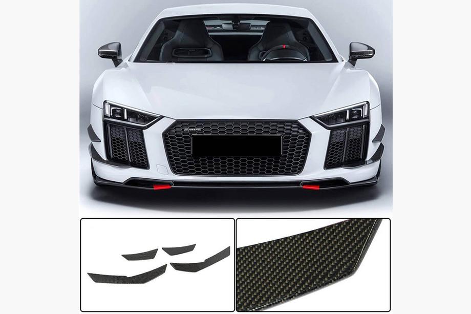 Audi R8 2015– Nárazníkové lišty na predný nárazník V3 (2015-2020, Carbon) Image