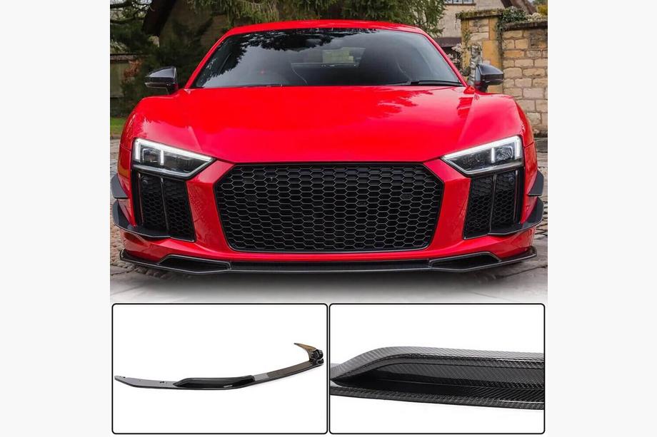 Audi R8 2015– Lem predného nárazníka Lip V3 (2015-2020, Carbon) Image