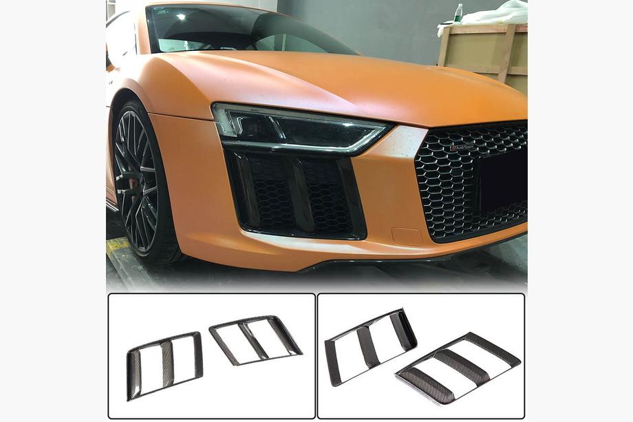 Audi R8 2015– Lip spojler predného nárazníka V1 (2015-2020, karbón) Image