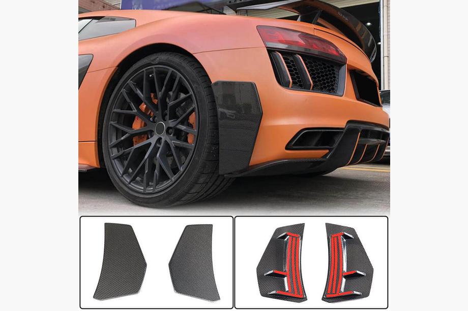 Audi R8 2015– Splittery zadného nárazníka V1 (2015-2020, Karbon) Image