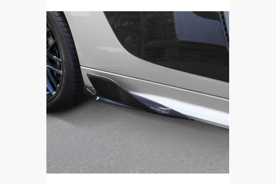 Audi R8 2015– Bočné prahové splittery (Karbon) Fotografia 4