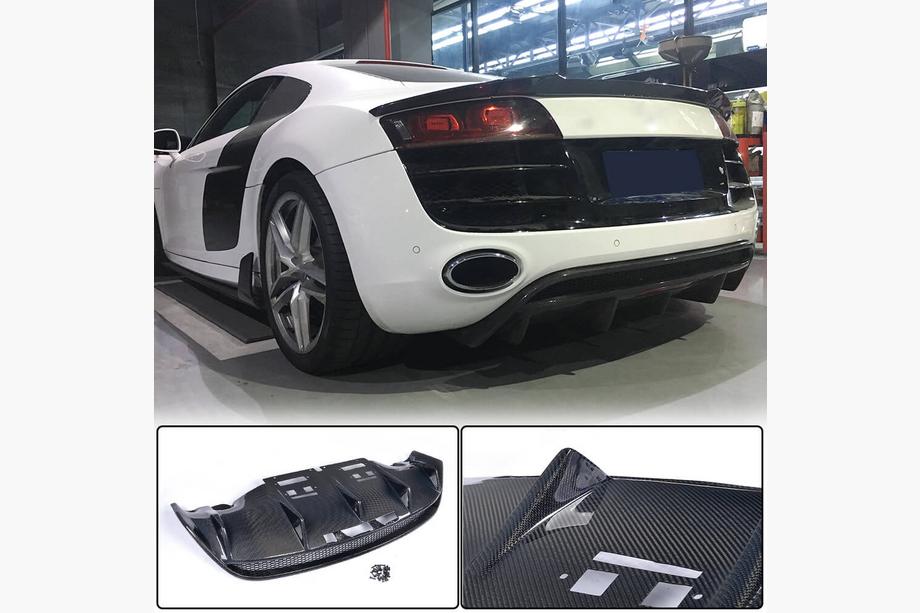 Audi R8 2006–2015 Difúzor zadného nárazníka (karbón) Image
