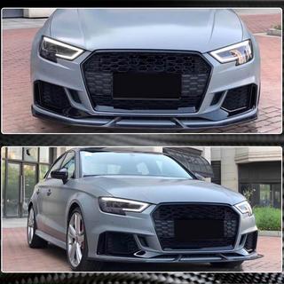 Lip spojler predného nárazníka V3 (pre RS3 Sedan 2017-2020, karbón) Audi A3 2012–2020 fotografia 3