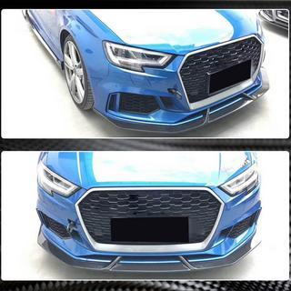 Lip spojler predného nárazníka V3 (pre RS3 Sedan 2017-2020, karbón) Audi A3 2012–2020 fotografia 4