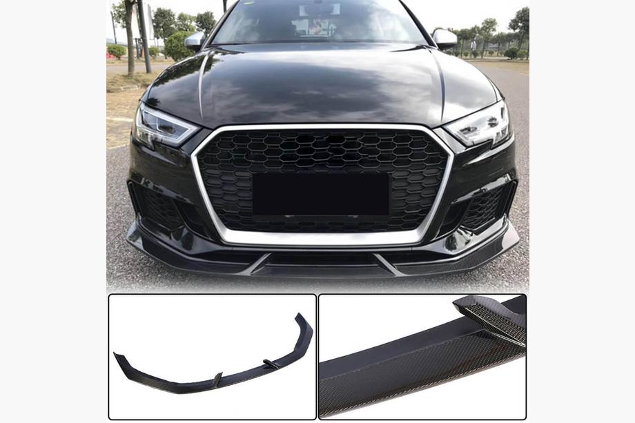 Audi A3 2012–2020 Lip spojler predného nárazníka V3 (pre RS3 Sedan 2017-2020, karbón) Image
