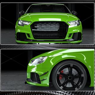 Líštky predného nárazníka V2 (pre RS3 Sedan 2017-2020, karbón) Audi A3 2012–2020 fotografia 4