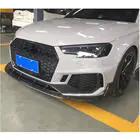 Audi A4 B9 2015–2024 Predný nárazníkový lip spojler Lip V1 (pre RS4 Avant 2019-2021, karbón) fotografia 4