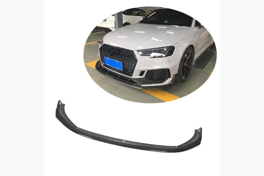 Audi A4 B9 2015–2024 Predný nárazníkový lip spojler Lip V1 (pre RS4 Avant 2019-2021, karbón) Image
