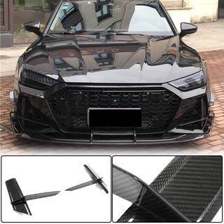 Kryty vetracích otvorov predného nárazníka V1 (pre RS7 2018-2022, suchý karbón) fotografia 1