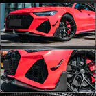 Audi A7 2018– Predný nárazníkový lip spoiler Lip V2 (pre RS7, suchý karbón) fotografia 4