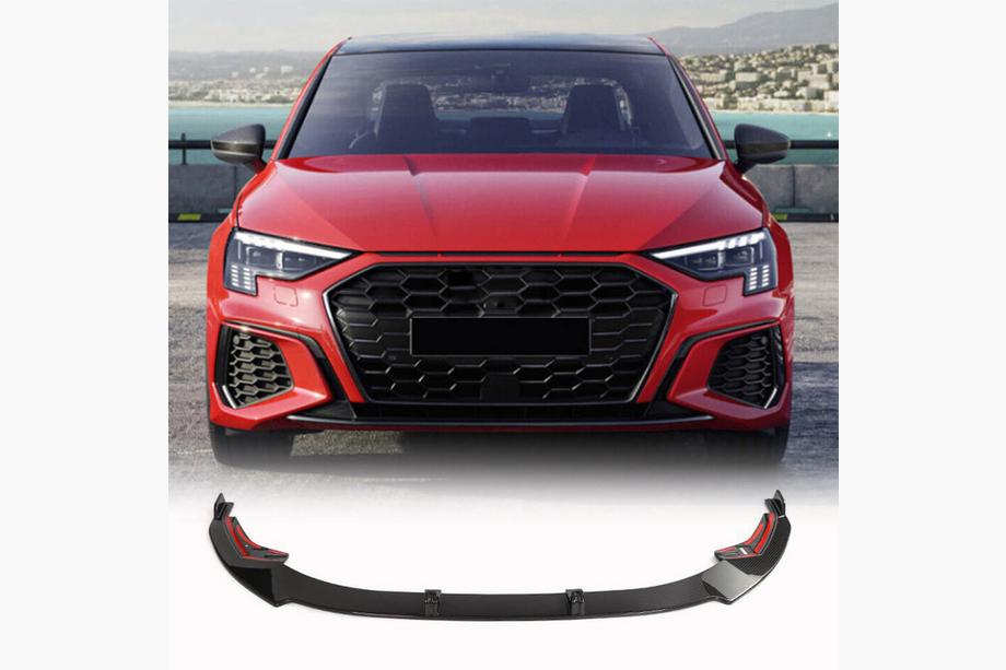 Audi A3 2020– Lip spojler predného nárazníka Lip (pre S-Line Sedan 2020-2023, karbón) Image