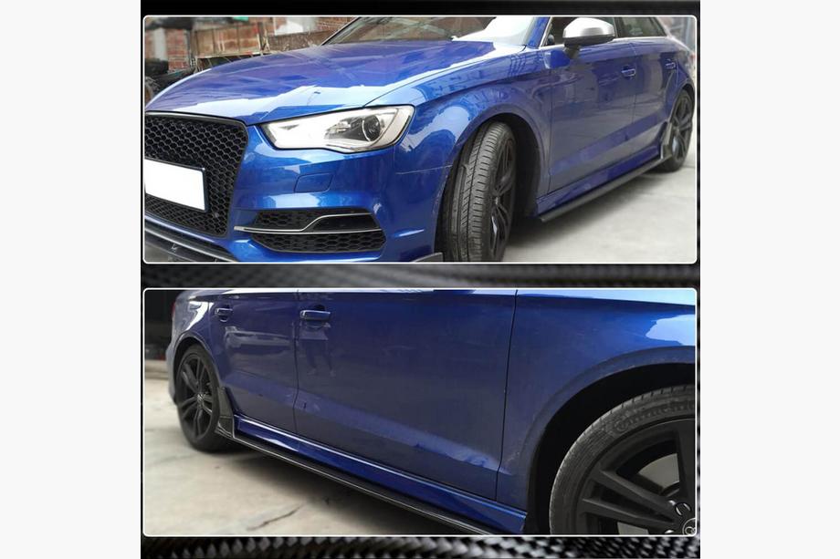 Audi A3 2012–2020 Bočné prahy V4 (pre S-Line Sedan, karbón) Fotografia 3