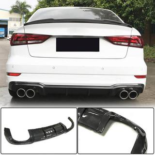 Difúzor zadného nárazníka V5 (pre S-Line Sedan 2017-2020, karbón) Audi A3 2012–2020 fotografia 1