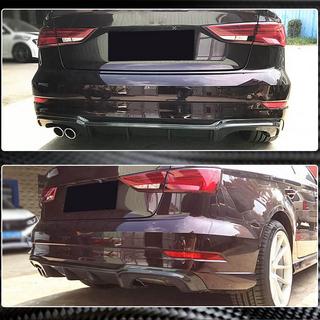 Difúzor zadného nárazníka V5 (pre S-Line Sedan 2017-2020, karbón) Audi A3 2012–2020 fotografia 3