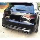 Audi A3 2012–2020 Difúzor zadného nárazníka V1 (pre S-Line HB 2012-2016, Carbon) fotografia 3