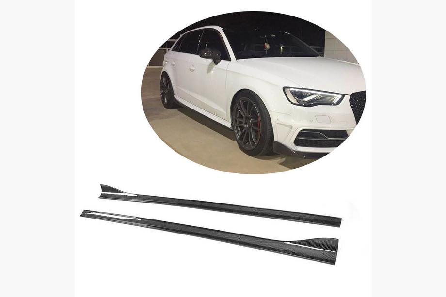 Audi A3 2012–2020 Bočné prahy (pre S-Line HB 2012-2016, karbón) Image