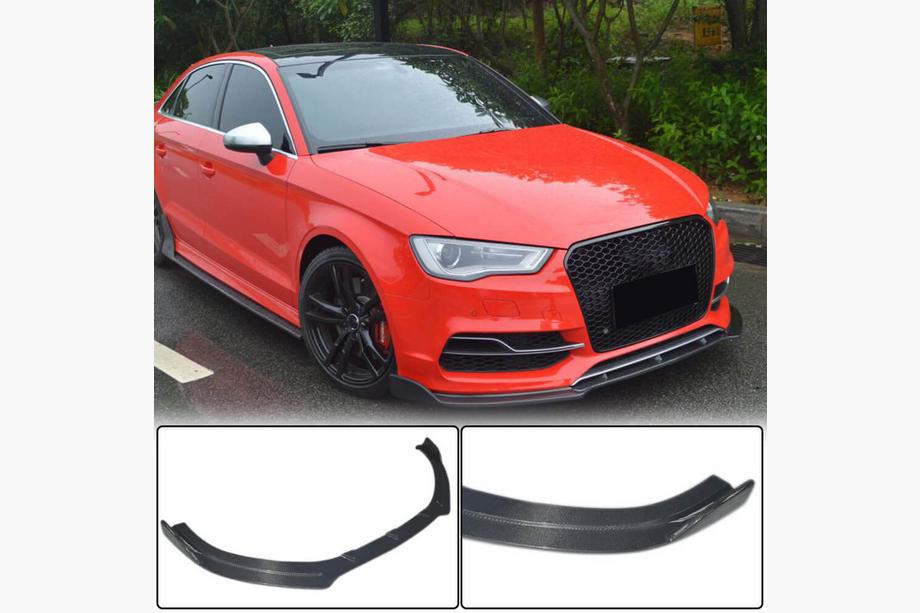 Audi A3 2012–2020 Predný lip spojler nárazníka Lip V3 (pre S-Line Sedan 2012-2016, karbón) Image