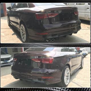 Difúzor zadného nárazníka V4 (pre S-Line Sedan 2017-2020, karbón) Audi A3 2012–2020 fotografia 4