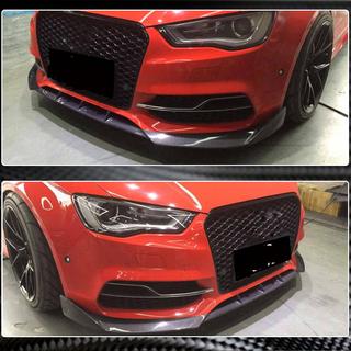 Lip spojler predného nárazníka Lip V2 (pre S-Line Sedan 2012-2016, karbón) Audi A3 2012–2020 fotografia 3