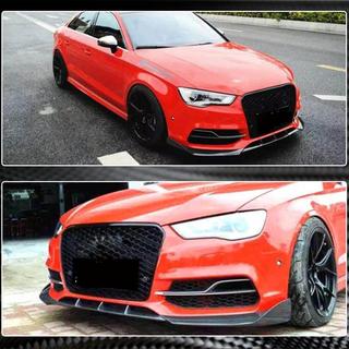 Lip spojler predného nárazníka Lip V2 (pre S-Line Sedan 2012-2016, karbón) Audi A3 2012–2020 fotografia 4