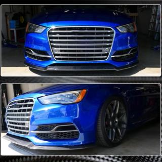 Lip spojler predného nárazníka Lip V1 (pre S-Line Sedan 2012-2016, karbón) Audi A3 2012–2020 fotografia 4