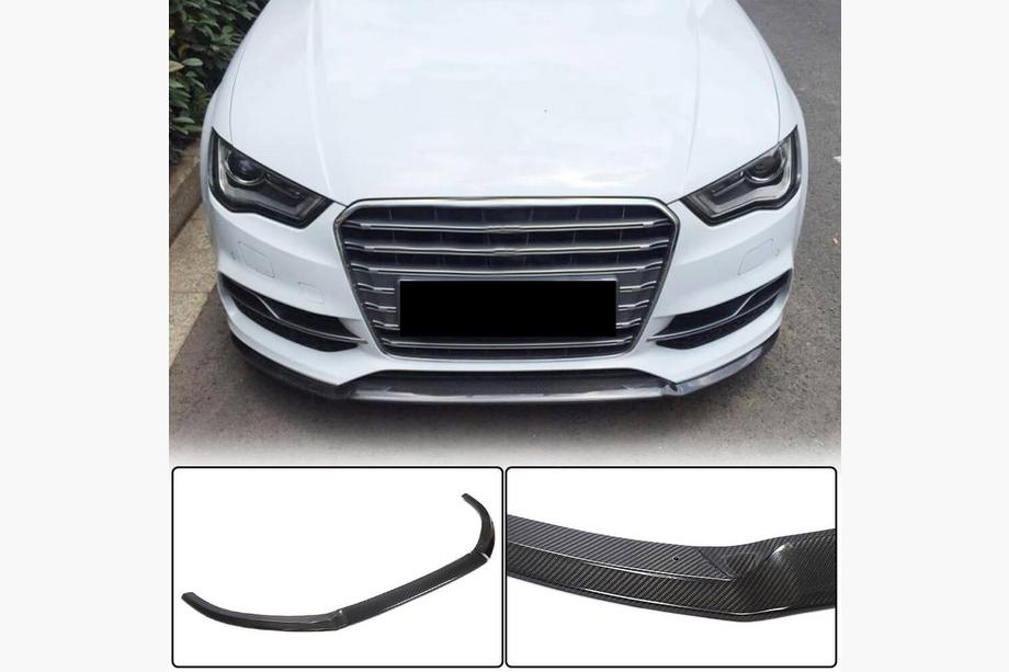 Audi A3 2012–2020 Lip spojler predného nárazníka Lip V1 (pre S-Line Sedan 2012-2016, karbón) Image