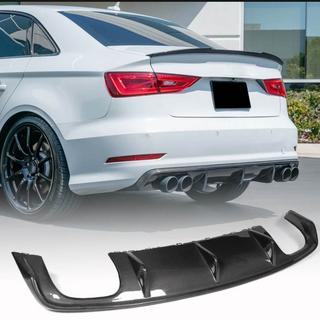 Difúzor zadného nárazníka V2 (pre S-Line Sedan 2012-2016, karbón) Audi A3 2012–2020 fotografia 1