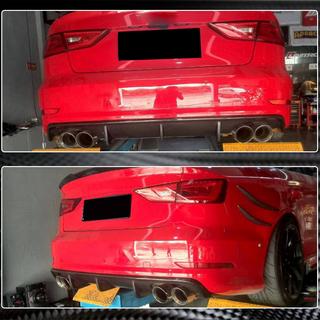 Difúzor zadného nárazníka V2 (pre S-Line Sedan 2012-2016, karbón) Audi A3 2012–2020 fotografia 4