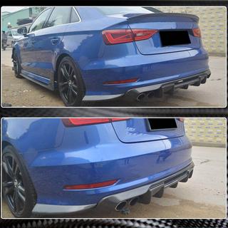 Difúzor zadného nárazníka V1 (pre S-Line Sedan 2012-2016, karbón) Audi A3 2012–2020 fotografia 3