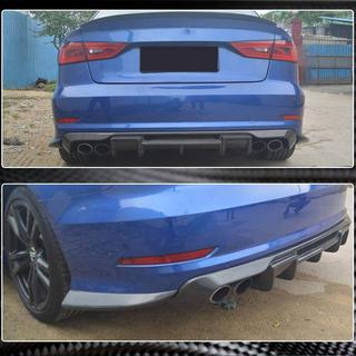Nadstavce na zadný nárazník Flap (pre S-Line Sedan 2012-2016, karbón) Audi A3 2012–2020 fotografia 3