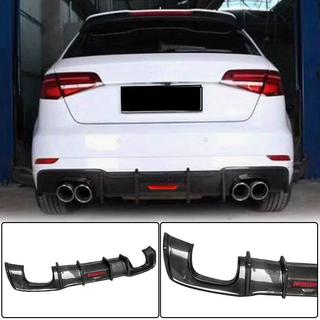 Difúzor zadného nárazníka V1 (pre S-Line HB 2017-2020, karbón) Audi A3 2012–2020 fotografia 1