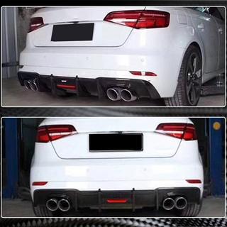 Difúzor zadného nárazníka V1 (pre S-Line HB 2017-2020, karbón) Audi A3 2012–2020 fotografia 3